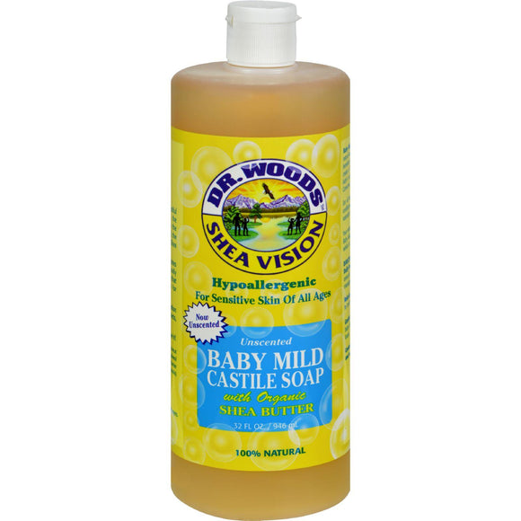 Dr. Woods Shea Vision Pure Castile Soap Baby Mild With Organic Shea Butter - 32 Fl Oz - Vita-Shoppe.com