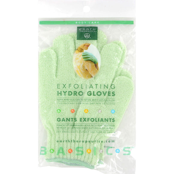 Earth Therapeutics Exfoliating Hydro Gloves White - 1 Pair - Vita-Shoppe.com