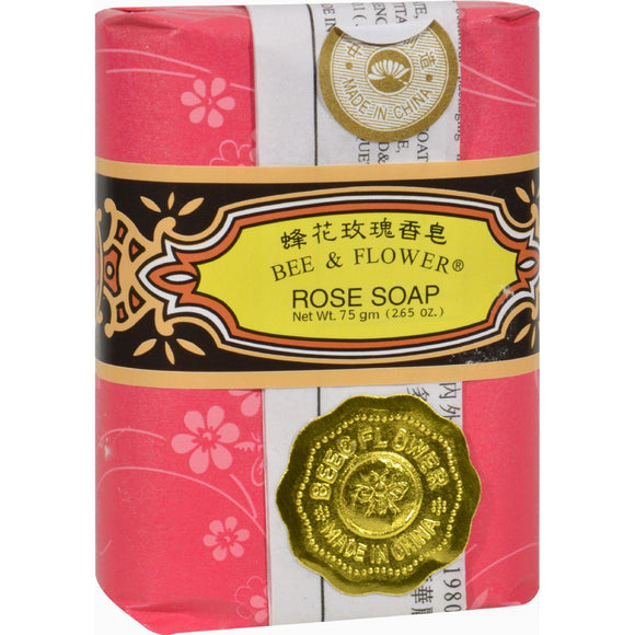 Bee And Flower Soap Rose - 2.65 Oz - Case Of 12 - Vita-Shoppe.com
