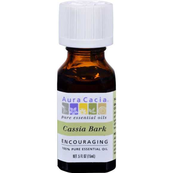 Aura Cacia Pure Essential Oil Cassia Bark - 0.5 Fl Oz - Vita-Shoppe.com