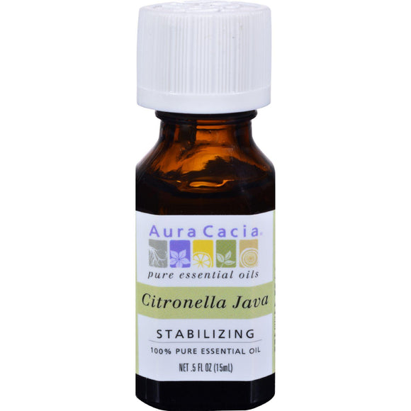 Aura Cacia Pure Essential Oil Citronella Java - 0.5 Fl Oz - Vita-Shoppe.com