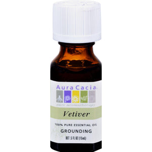 Aura Cacia Pure Essential Oil Vetiver - 0.5 Fl Oz - Vita-Shoppe.com