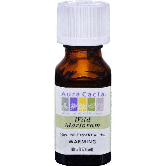 Aura Cacia Pure Essential Oil Wild Marjoram - 0.5 Fl Oz - Vita-Shoppe.com