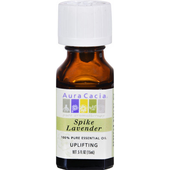 Aura Cacia Pure Essential Oil Spike Lavender - 0.5 Fl Oz - Vita-Shoppe.com