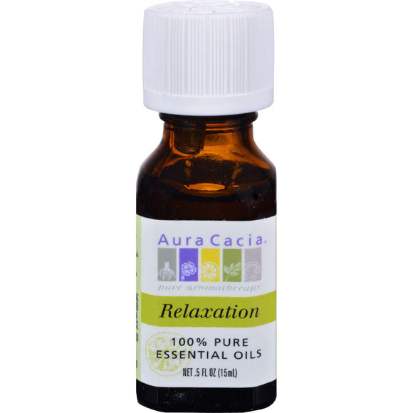 Aura Cacia Relaxation Essential Oil Blend - 0.5 Fl Oz - Vita-Shoppe.com