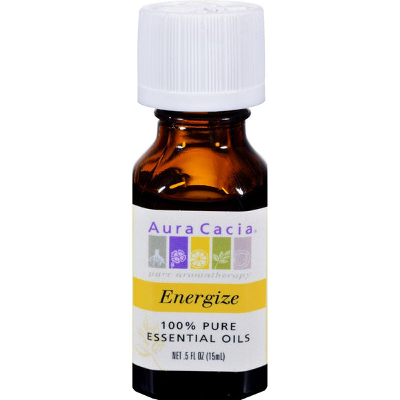 Aura Cacia Pure Essential Oil Energize - 0.5 Fl Oz - Vita-Shoppe.com