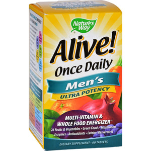 Nature's Way Alive Once Daily Men's Multi-vitamin - 60 Tablets - Vita-Shoppe.com
