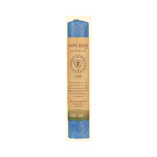 Aloha Bay Chakra Pillar Candle Positive Energy Blue - 1 Candle - Vita-Shoppe.com
