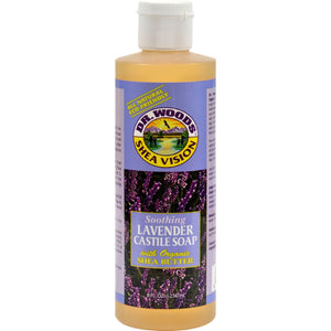 Dr. Woods Shea Vision Pure Castile Soap Lavender With Organic Shea Butter - 8 Fl Oz - Vita-Shoppe.com