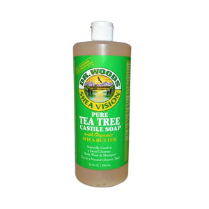 Dr. Woods Shea Vision Pure Castile Soap Tea Tree - 32 Fl Oz - Vita-Shoppe.com