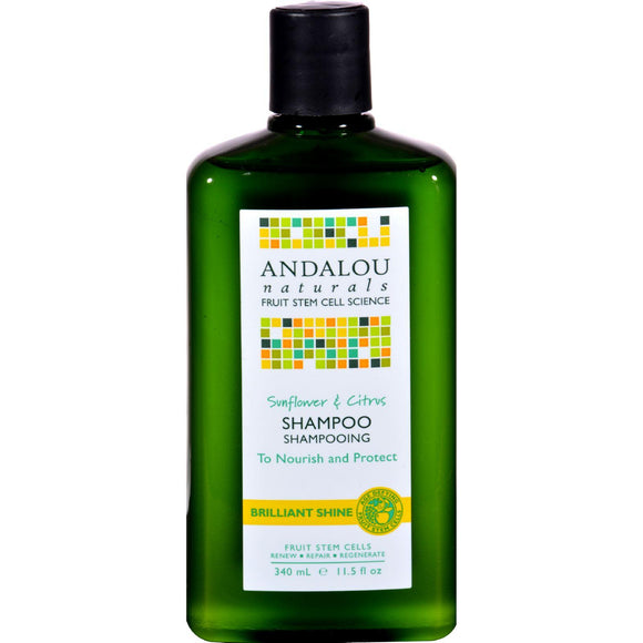 Andalou Naturals Brilliant Shine Shampoo Sunflower And Citrus - 11.5 Fl Oz - Vita-Shoppe.com