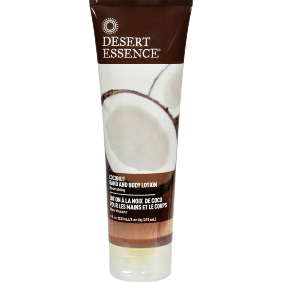 Desert Essence Hand And Body Lotion Coconut - 8 Fl Oz - Vita-Shoppe.com