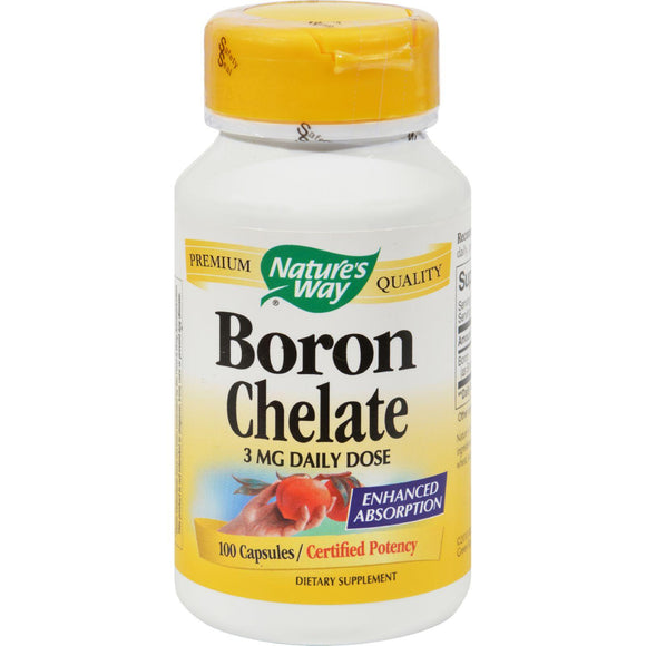 Nature's Way Boron Chelate - 100 Capsules - Vita-Shoppe.com