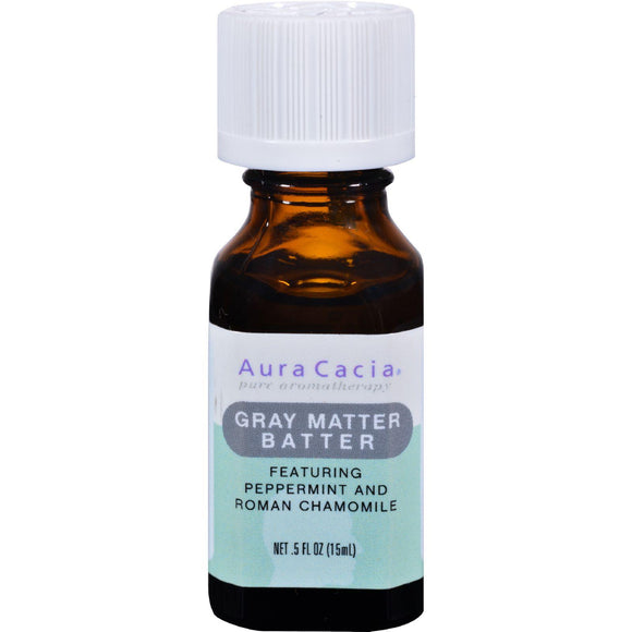 Aura Cacia Essential Solutions Oil Gray Matter Batter - 0.5 Fl Oz - Vita-Shoppe.com
