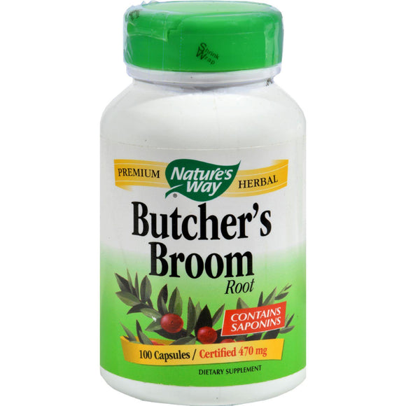 Nature's Way Butchers Broom Root - 100 Capsules - Vita-Shoppe.com