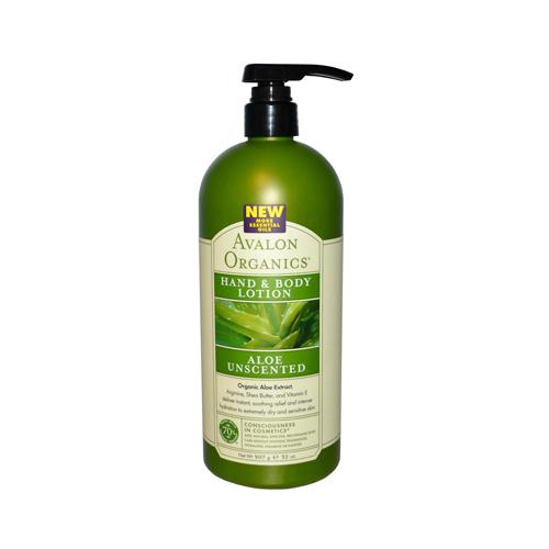 Avalon Organics Hand And Body Lotion Aloe Unscented - 32 Fl Oz - Vita-Shoppe.com
