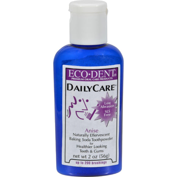 Eco-dent Toothpowder Daily Care - Anise - 2 Oz - Vita-Shoppe.com