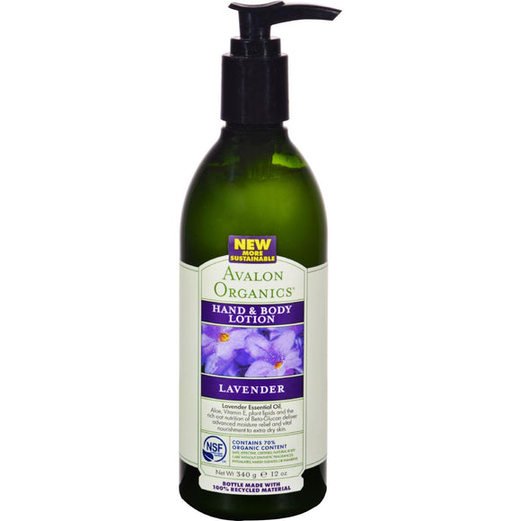 Avalon Organics Hand And Body Lotion Lavender - 12 Fl Oz - Vita-Shoppe.com