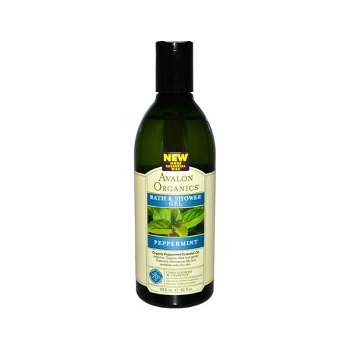 Avalon Organics Bath And Shower Gel Peppermint - 12 Fl Oz - Vita-Shoppe.com