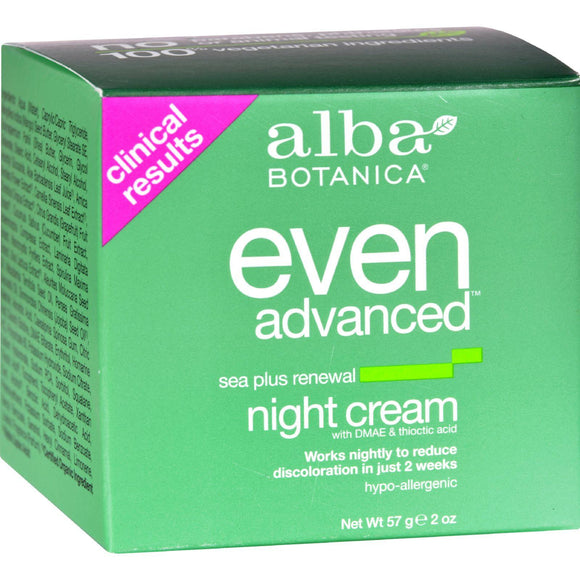 Alba Botanica Natural Even Advanced Sea Plus Renewal Night Cream - 2 Oz - Vita-Shoppe.com