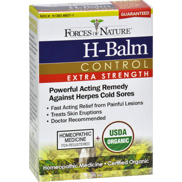 Forces Of Nature Organic H-balm Daily Control - Extra Strength - 11 Ml - Vita-Shoppe.com