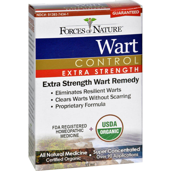 Forces Of Nature Organic Wart Control - Extra Strength - 11 Ml - Vita-Shoppe.com