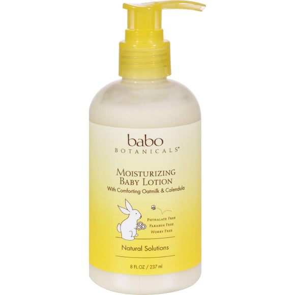 Babo Botanicals Oatmilk Calendula Moisturizing Baby Lotion - 8 Fl Oz - Vita-Shoppe.com