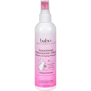 Babo Botanicals Instantly Smooth Detangler Berry Primrose - 8 Fl Oz - Vita-Shoppe.com