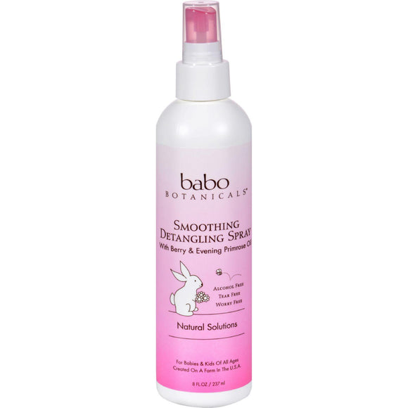 Babo Botanicals Instantly Smooth Detangler Berry Primrose - 8 Fl Oz - Vita-Shoppe.com