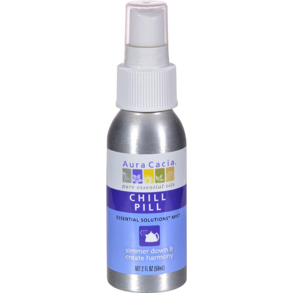 Aura Cacia Essential Solutions Mist Chill Pill - 2 Fl Oz - Vita-Shoppe.com