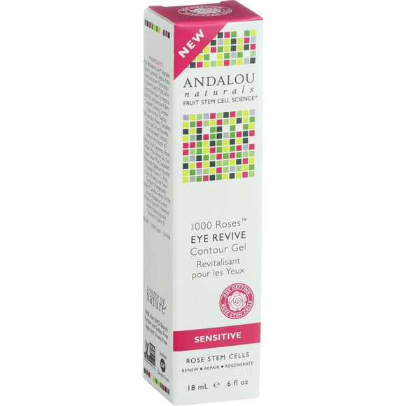 Andalou Naturals Eye Revive Contour Gel - 1000 Roses - .6 Oz - Vita-Shoppe.com