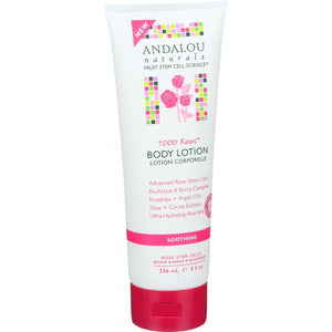 Andalou Naturals Soothing Body Lotion - 1000 Roses - 8 Oz - Vita-Shoppe.com