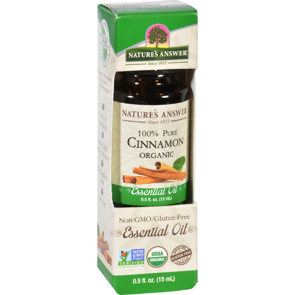 Natures Answer Essential Oil - Organic - Cinnamon - .5 Oz - Vita-Shoppe.com