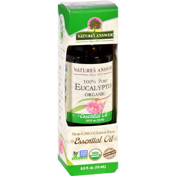 Natures Answer Essential Oil - Organic - Eucalyptus - .5 Oz - Vita-Shoppe.com