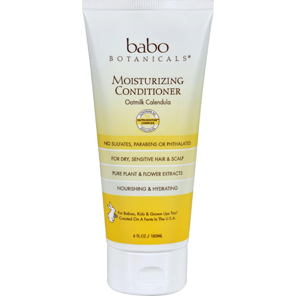 Babo Botanicals Conditioner - Moisturizing - Oatmilk - 6 Oz - Vita-Shoppe.com