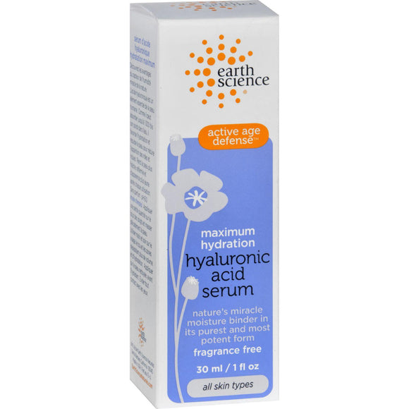 Earth Science Serum - Hyaluronic Acid - 1 Oz - Vita-Shoppe.com