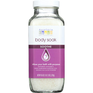 Aura Cacia Body Soak - Soothe - 18.5 Oz - 1 Each - Vita-Shoppe.com