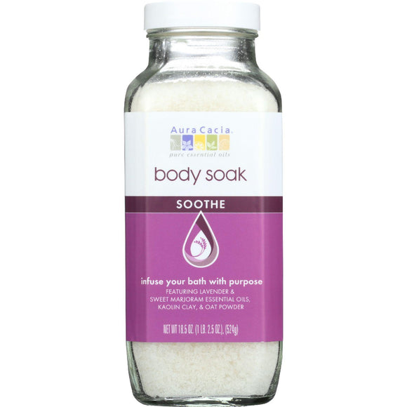 Aura Cacia Body Soak - Soothe - 18.5 Oz - 1 Each - Vita-Shoppe.com