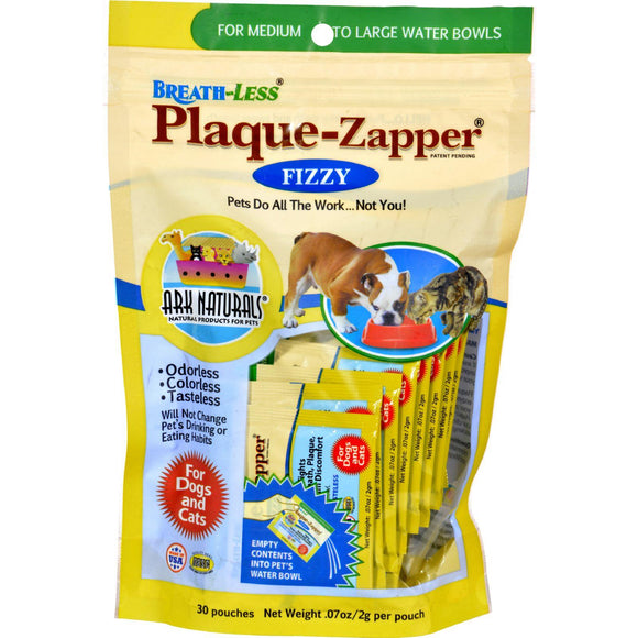 Ark Naturals Breath-less Plaque-zapper - Fizzy - Medium To Large Pets - 30 Count - Vita-Shoppe.com