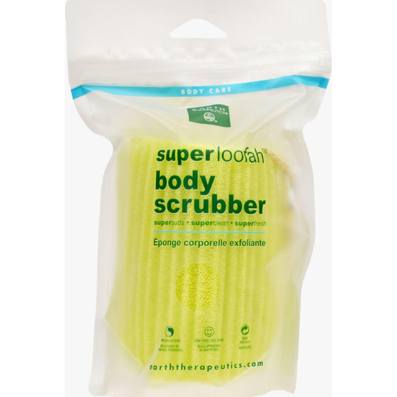 Earth Therapeutics Loofah - Super - Body Scrubber - Green - 1 Count - Vita-Shoppe.com