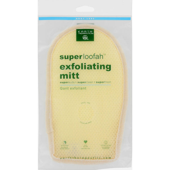 Earth Therapeutics Loofah - Super - Exfoliating - Bath Mitt - 1 Count - Vita-Shoppe.com