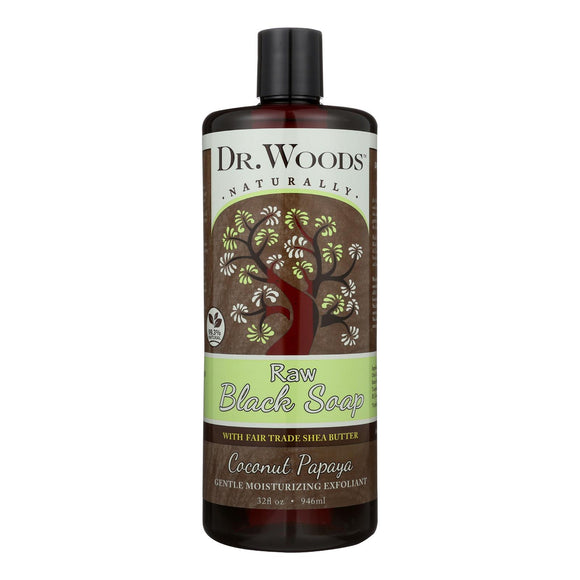 Dr. Woods Naturals Black Soap - Shea Vision - Coconut - 32 Oz - Vita-Shoppe.com