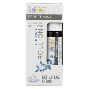 Aura Cacia Peppermint - Toll On - Oil - Case Of 4 - .31 Fl Oz - Vita-Shoppe.com