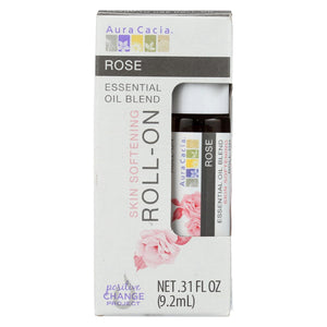Aura Cacia Rose - Roll On - Oil - Case Of 4 - .31 Fl Oz - Vita-Shoppe.com