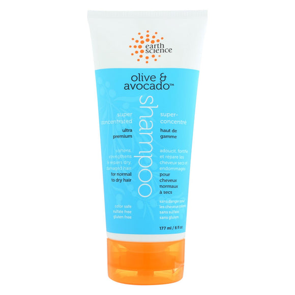 Earth Science Olive And Avocado Deep Conditioning Shampoo - 6 Fl Oz - Vita-Shoppe.com