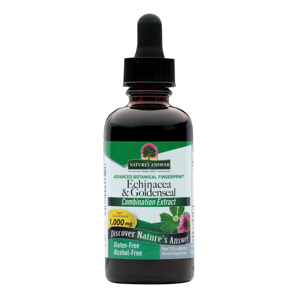 Nature's Answer - Echinacea And Goldenseal Alcohol Free - 2 Fl Oz - Vita-Shoppe.com