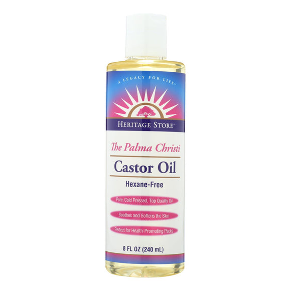 Heritage Products Castor Oil Hexane Free - 8 Fl Oz - Vita-Shoppe.com