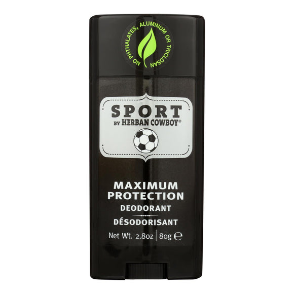 Herban Cowboy Deodorant - Sport Maximum Protection - 2.8 Oz - Vita-Shoppe.com