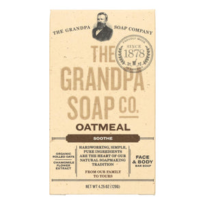 Grandpa Soap Bar Soap - Oatmeal - 4.25 Oz - Vita-Shoppe.com