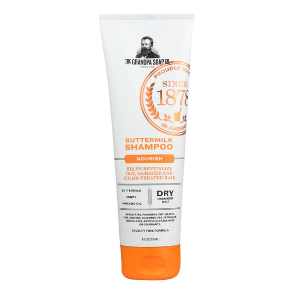 Grandpa Soap Shampoo - Buttermilk - 8 Fl Oz - Vita-Shoppe.com